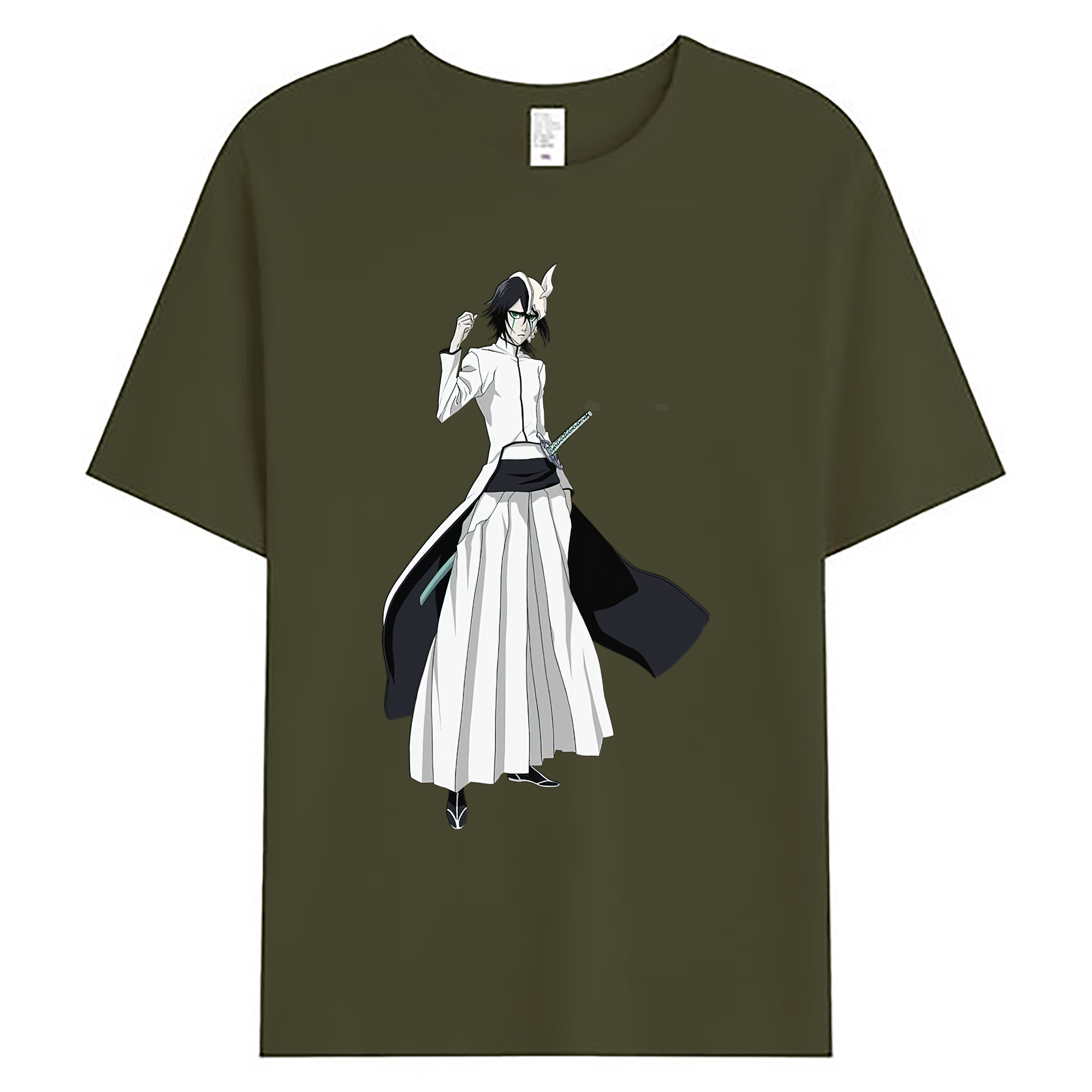 （画像用） ブリーチ ウルキオラ·シファー BLEACH Ulquiorra cifer 綿100％ メンズ半袖Tシャツ｜肌触りやわらか＆通気性